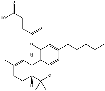 delta9-tetrahydrocannabinol hemisuccinate 结构式