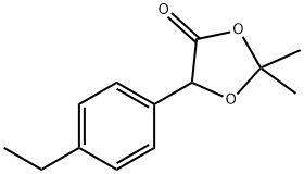1,3-Dioxolan-4-one,5-(4-ethylphenyl)-2,2-dimethyl-(9CI) 结构式