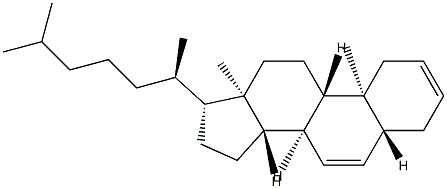 5α-Cholesta-2,6-diene 结构式