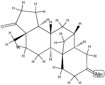 6β,19-Cyclo-5α-androstane-3,17-dione 结构式