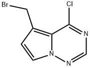 5-溴甲基-4-氯-吡咯并[2,1-F][1,2,4]三嗪 结构式