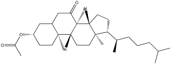 3β-(Acetyloxy)-5ξ-cholestan-7-one 结构式