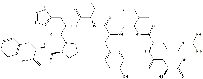 angiotensin II, Asp(1)-Val(5)- 结构式