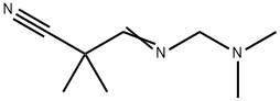 Propanenitrile,3-[[(dimethylamino)methyl]imino]-2,2-dimethyl-(9CI) 结构式