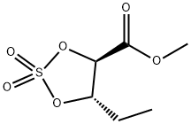 L-threo-Pentonic acid, 4,5-dideoxy-, methyl ester, cyclic sulfate (9CI) 结构式