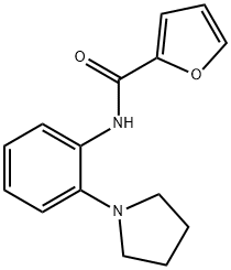 2-Furancarboxamide,N-[2-(1-pyrrolidinyl)phenyl]-(9CI) 结构式