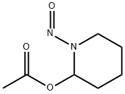 1-亚硝基哌啶-2-基 乙酸酯 结构式