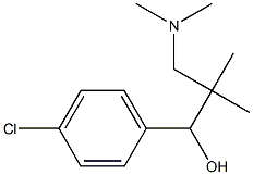 4-Chloro-α-[1,1-dimethyl-2-(dimethylamino)ethyl]benzyl alcohol 结构式