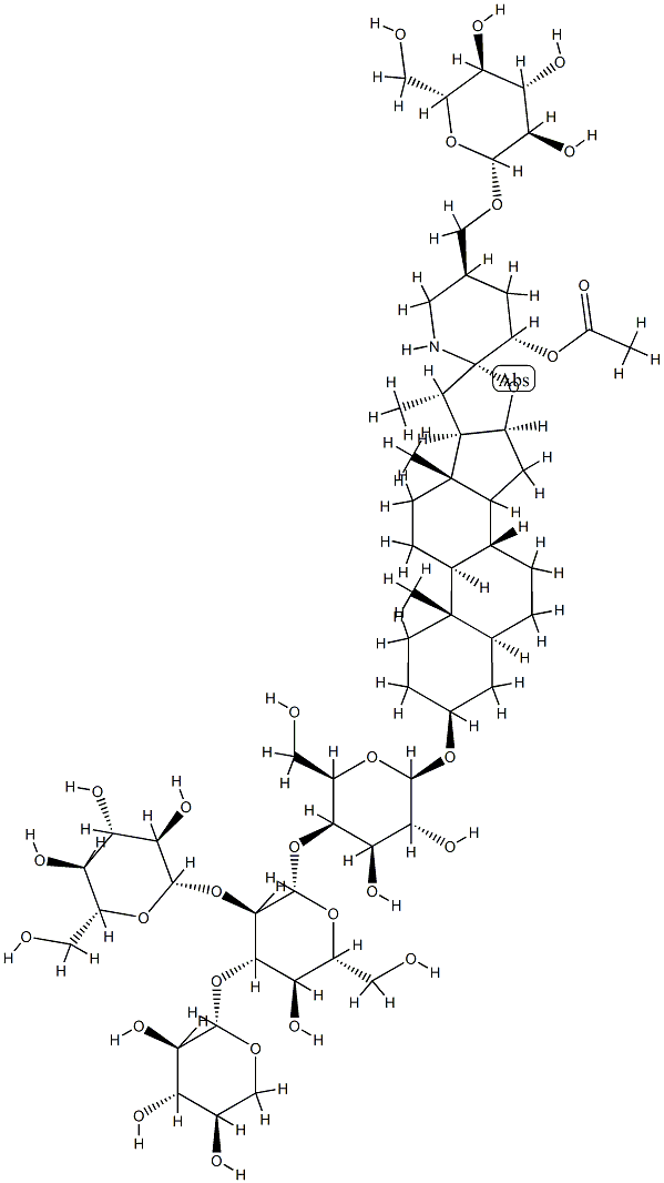 番茄皂苷 A 结构式