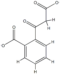 2-(2-carboxylatoacetyl)benzoate 结构式