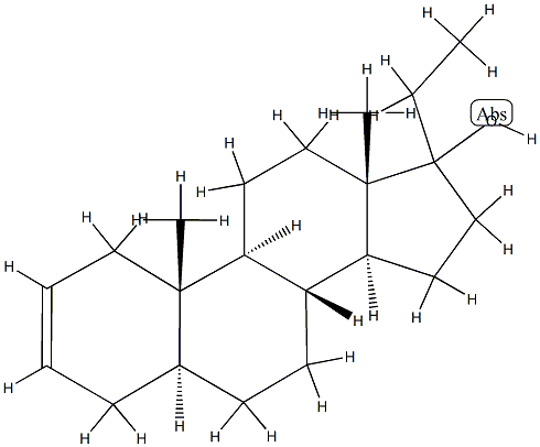 (17ξ)-5α-Pregn-2-en-17-ol 结构式