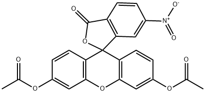 6-硝基-二乙酸荧光素 结构式