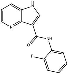 1H-Pyrrolo[3,2-b]pyridine-3-carboxamide,N-(2-fluorophenyl)-(9CI) 结构式