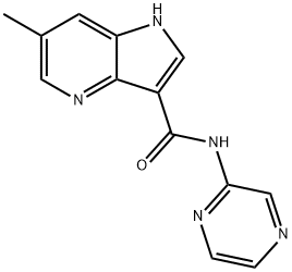 1H-Pyrrolo[3,2-b]pyridine-3-carboxamide,6-methyl-N-pyrazinyl-(9CI) 结构式