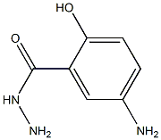 5-amino-2-hydroxybenzohydrazide 结构式