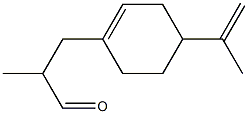 alpha-methyl-4-(1-methylvinyl)cyclohexene-1-propan-1-al 结构式