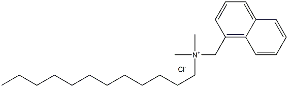 Alkyl(C12-C14) dimethyl-1-naphthylmethyl ammonium chloride 结构式