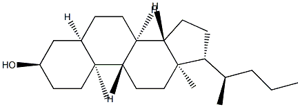 5β-Cholan-3α-ol 结构式