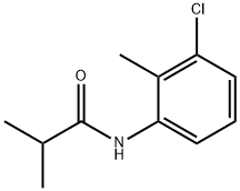 N-(3-chloro-2-methylphenyl)-2-methylpropanamide 结构式