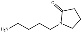 1-(4-aminobutyl)pyrrolidin-2-one 结构式