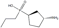 Phosphinic acid, [(1R,3R)-3-aminocyclopentyl]propyl-, rel- (9CI) 结构式