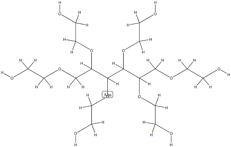 山梨醇聚氧乙烯醚 结构式