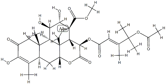 鸦胆停醇 结构式