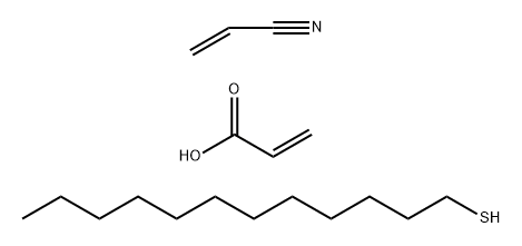 2-丙烯酸与1-十二硫醇和2-丙烯腈的调聚物钾盐 结构式