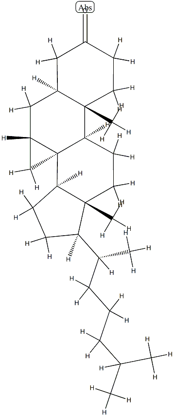 (8α)-3',7β-Dihydrocyclopropa[7,8]-5α-cholestan-3-one 结构式