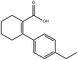 1-Cyclohexene-1-carboxylicacid,2-(4-ethylphenyl)-(9CI) 结构式