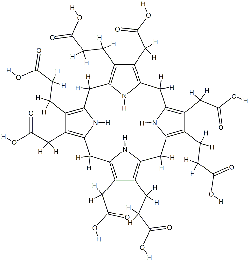 5,10,15,20,22,24-Hexahydrouroporphyrin II 结构式