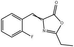 5(4H)-Oxazolone,2-ethyl-4-[(2-fluorophenyl)methylene]-(9CI) 结构式