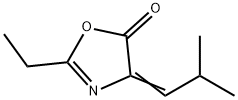 5(4H)-Oxazolone,2-ethyl-4-(2-methylpropylidene)-(9CI) 结构式