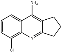 2,3-Dihydro-5-chloro-1H-cyclopenta[b]quinolin-9-amine 结构式