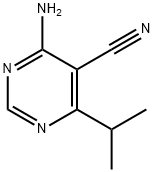 5-Pyrimidinecarbonitrile,4-amino-6-(1-methylethyl)-(9CI) 结构式