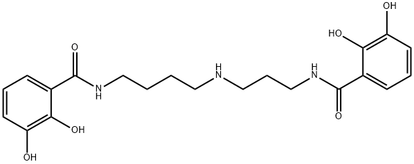 N(1),N(8)-bis(2,3-dihydroxybenzoyl)spermidine 结构式