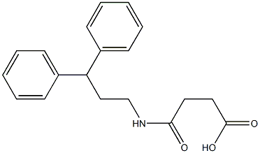 4-[(3,3-diphenylpropyl)amino]-4-oxobutanoic acid 结构式