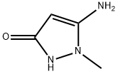 5-amino-1-methyl-1,2-dihydro-3H-pyrazol-3-one 结构式
