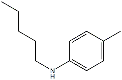 4-甲基-N-戊基苯胺 结构式