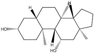 5α-Androstane-3β,11β-diol 结构式