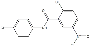 2-chloro-N-(4-chlorophenyl)-5-nitrobenzamide 结构式