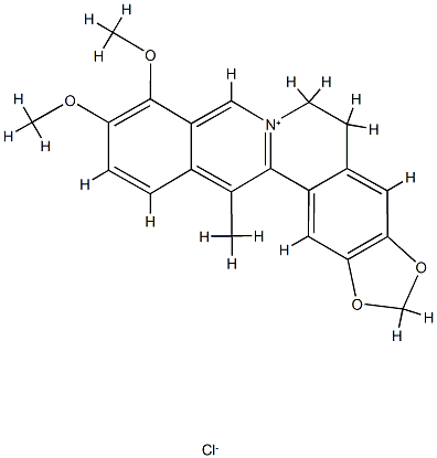 13-甲基小檗碱 结构式