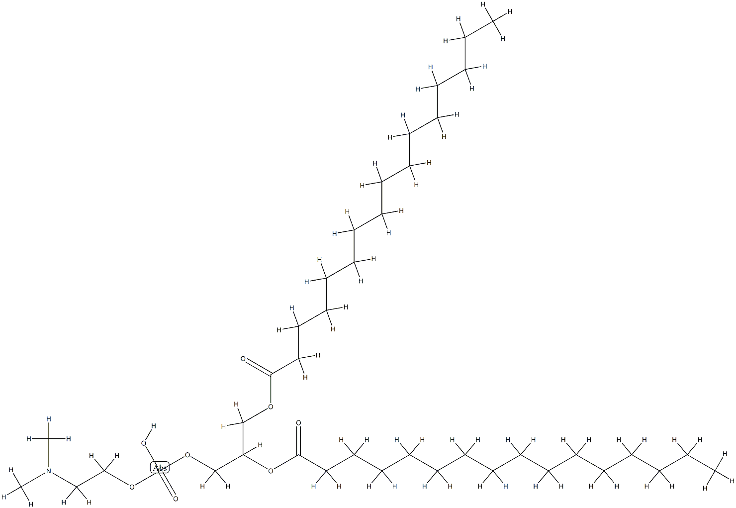 DL-A-PHOSPHATIDYLETHANOLAMINE 结构式