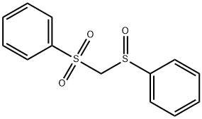 PHENYLSULFINYL)(PHENYLSULFONYL)METHANE 结构式