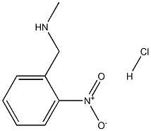 N-甲基-2-硝基苯甲胺单盐酸盐 结构式
