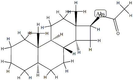 D-Nor-5α-androstan-16β-ol acetate 结构式