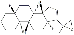 20,21-Epoxy-20-methyl-5α-pregnane 结构式