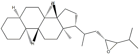 23,24-Epoxy-5β-cholestane 结构式