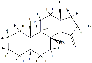 14ξ,16-Dibromo-5α-androstan-15-one 结构式