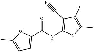 2-Furancarboxamide,N-(3-cyano-4,5-dimethyl-2-thienyl)-5-methyl-(9CI) 结构式